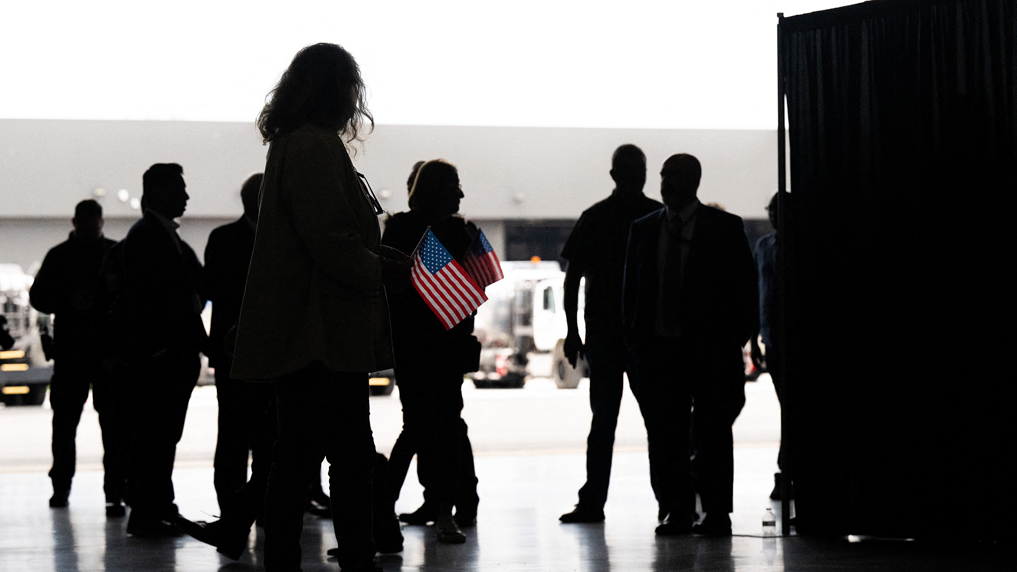 Afrikaners from South Africa arrive for resettlement at Washington Dulles International Airport