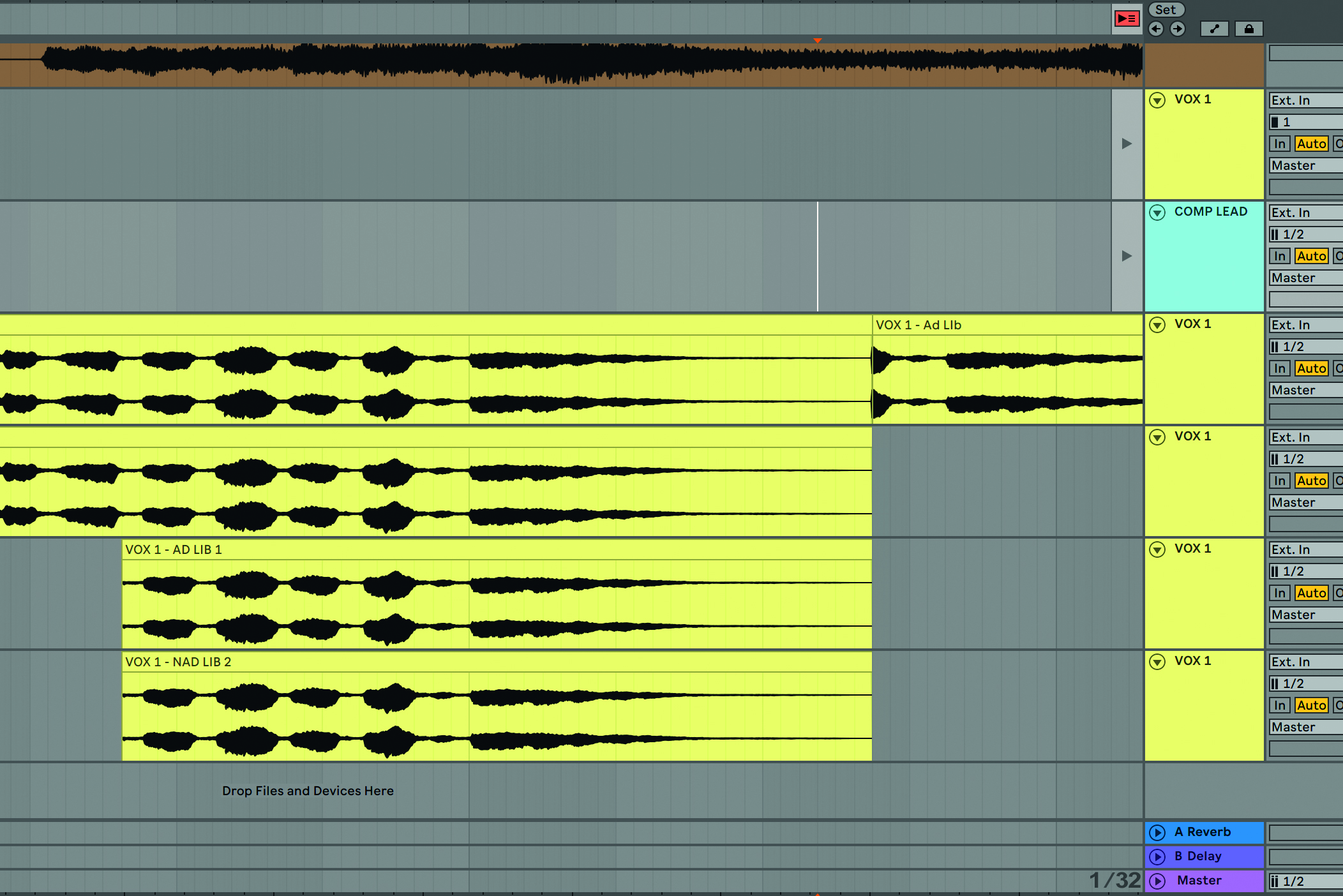 Recording vocals