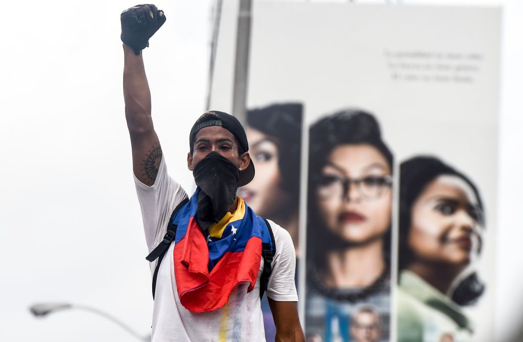 Venezuelan protester