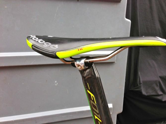 No surprise to see the current under-23 time trial champion Howson with his seat slammed forward