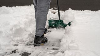 Man shovelling snow