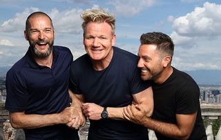 Gordon Ramsay with Fred Sirieix and Gino D'Acampo