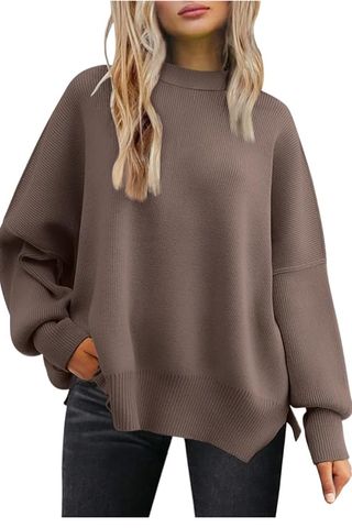 LILLUSORY Women's Oversized Batwing Sweater 