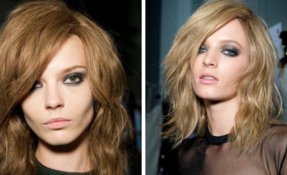 The smokey eye for Tom Ford's spring show,nude lips and a clean, minimal complexion