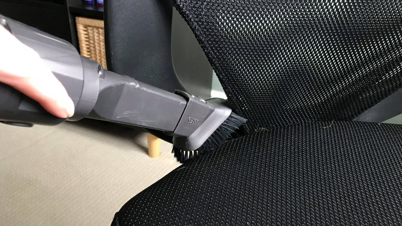cleaning a mesh office chair