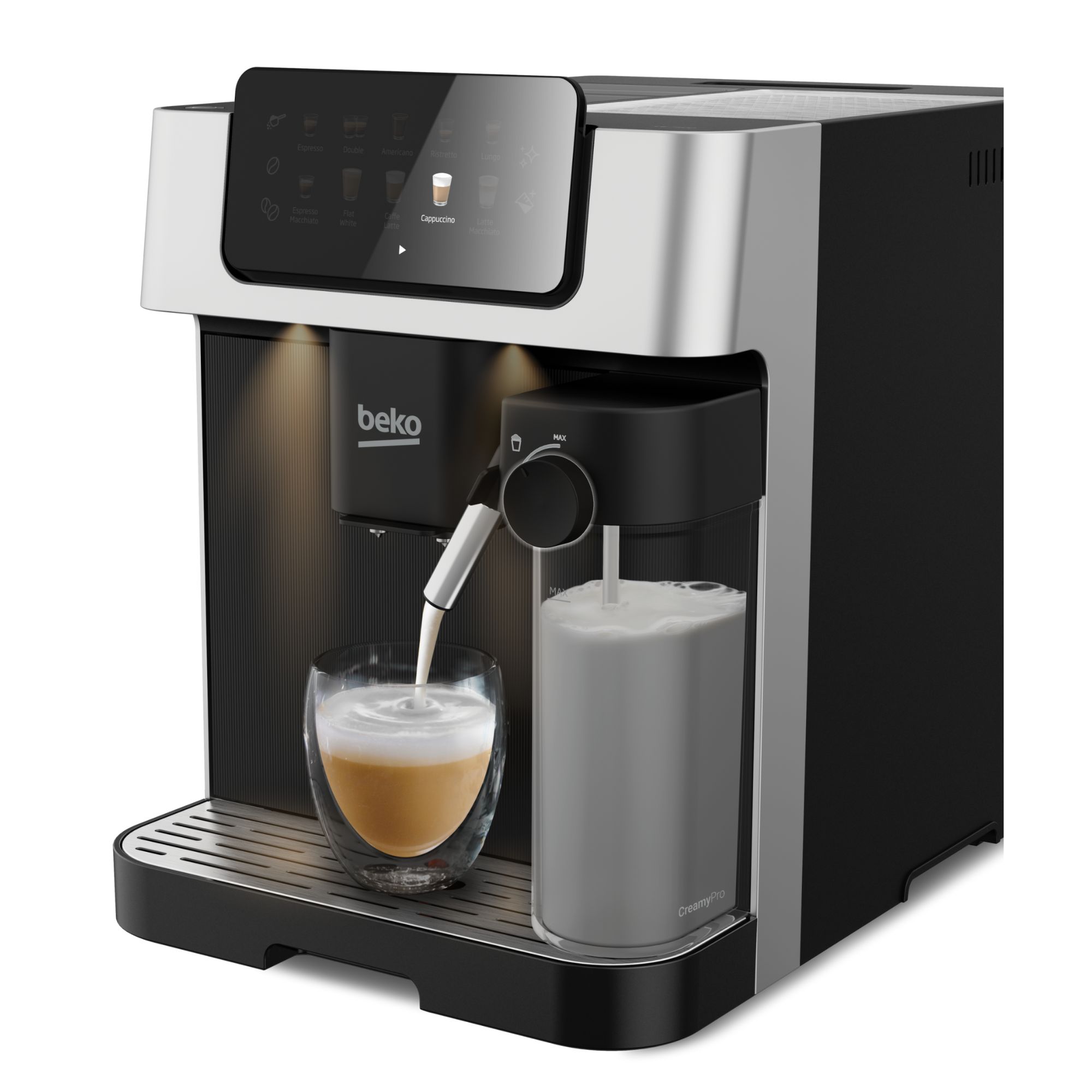 A Beko Caffe Experto Series CE7500+ coffee machine against a white background