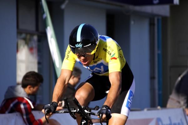 Richie Porte (Team Sky) finished third in the time trial