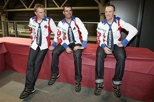 Wim Van Huffel, Peter Van Petegem and Tom Steels