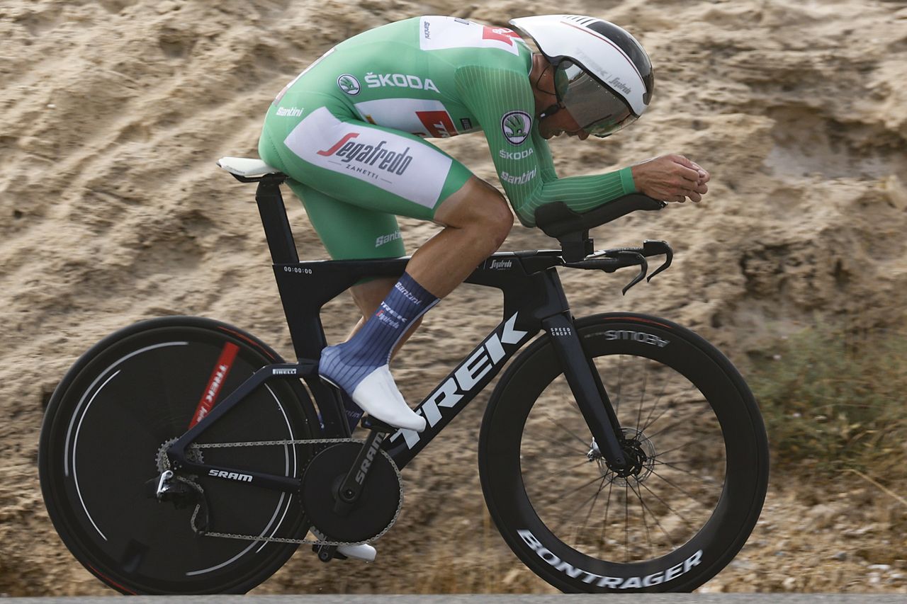 Vuelta Espana 2022 - 77th edition - 10th stage - Elche - Alicante 30,9 km - 30/08/2022 - Mads Pedersen (DEN - Trek - Segafredo) - photo Luis Angel Gomez/SprintCyclingAgency&Acirc;&copy;2022