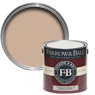 Farrow and ball Templeton pink paint tin