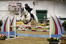 Paige Staff and Laraghlease Blue Jeans winning at the National Amateur and Veteran Championships at Aintree
