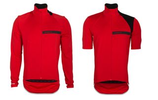 Magma weather resistant racing jersey comes with convertible sleeves