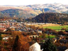 A view over Stirling, one of the places to go on a great day out in Scotland
