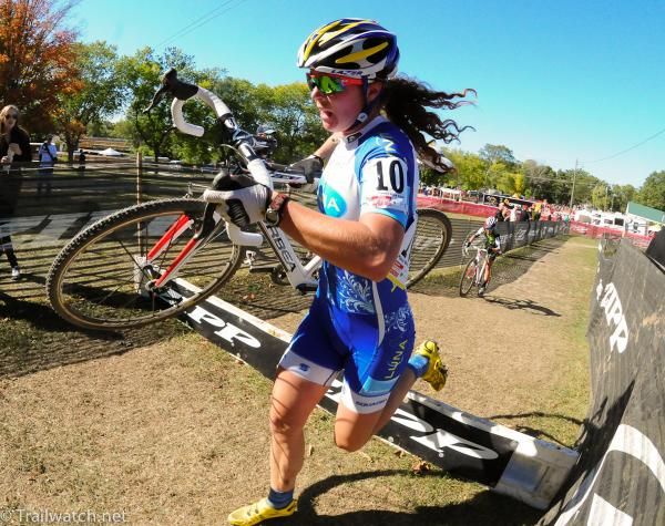 Teal Stetson-Lee (Luna Pro Team) having an outstanding weekend