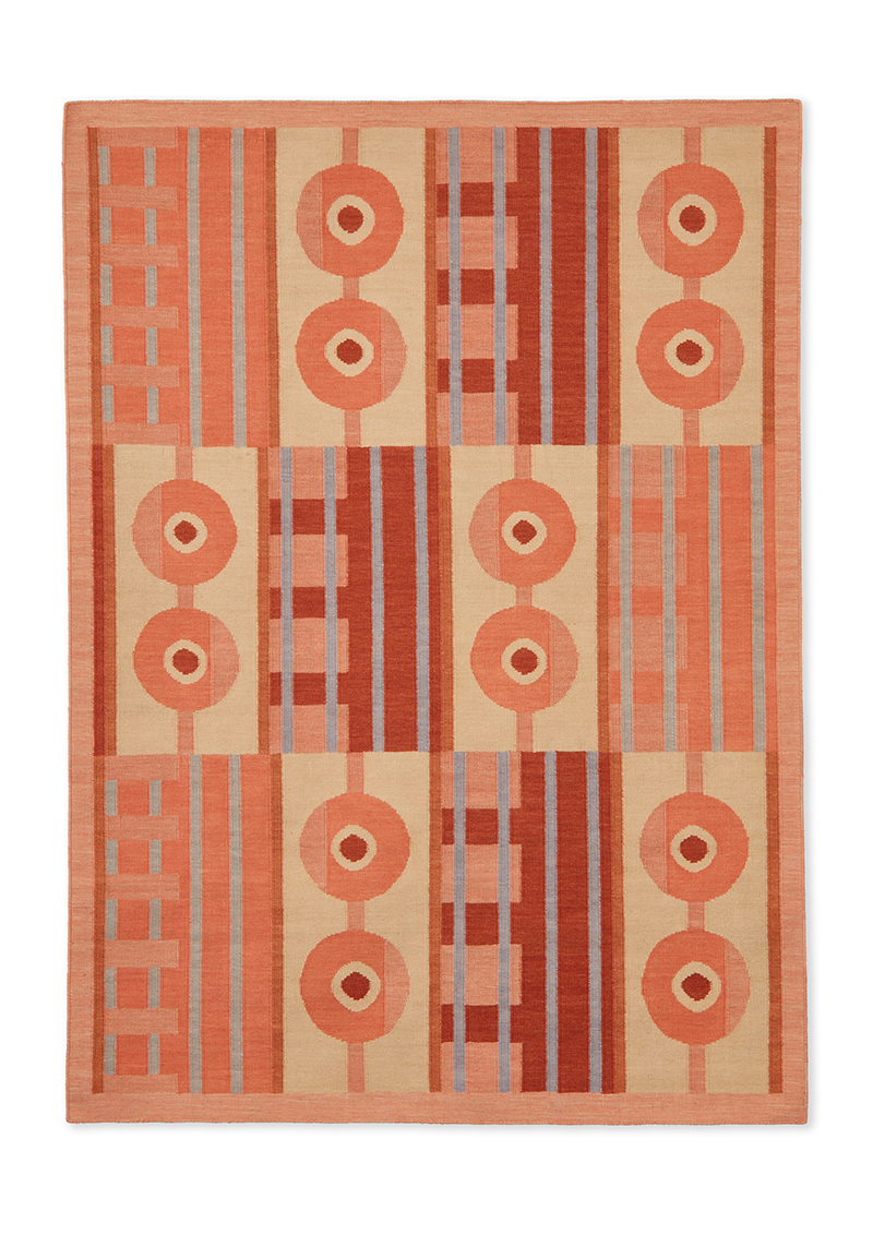 colourful geometric rug design by POoR Collective