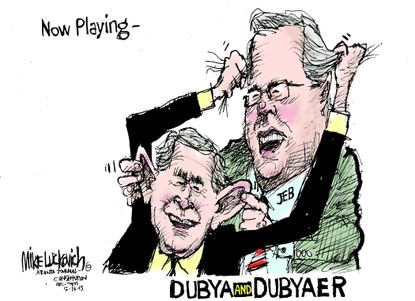 Political cartoon U.S. Jeb Bush George Bush