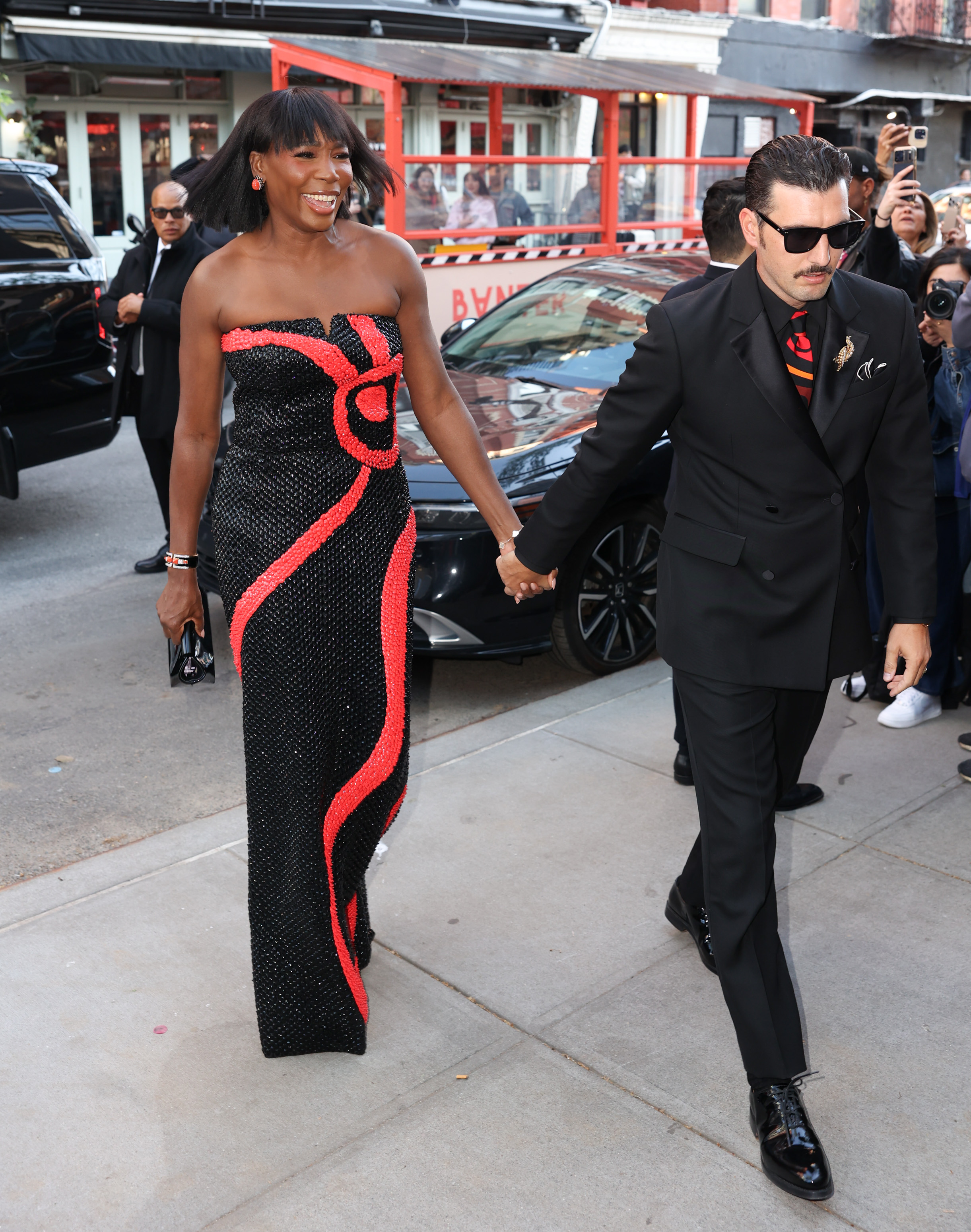 Venus Williams wore a black-and-red dress to Anna Wintour's pre-Met Gala 2026 party