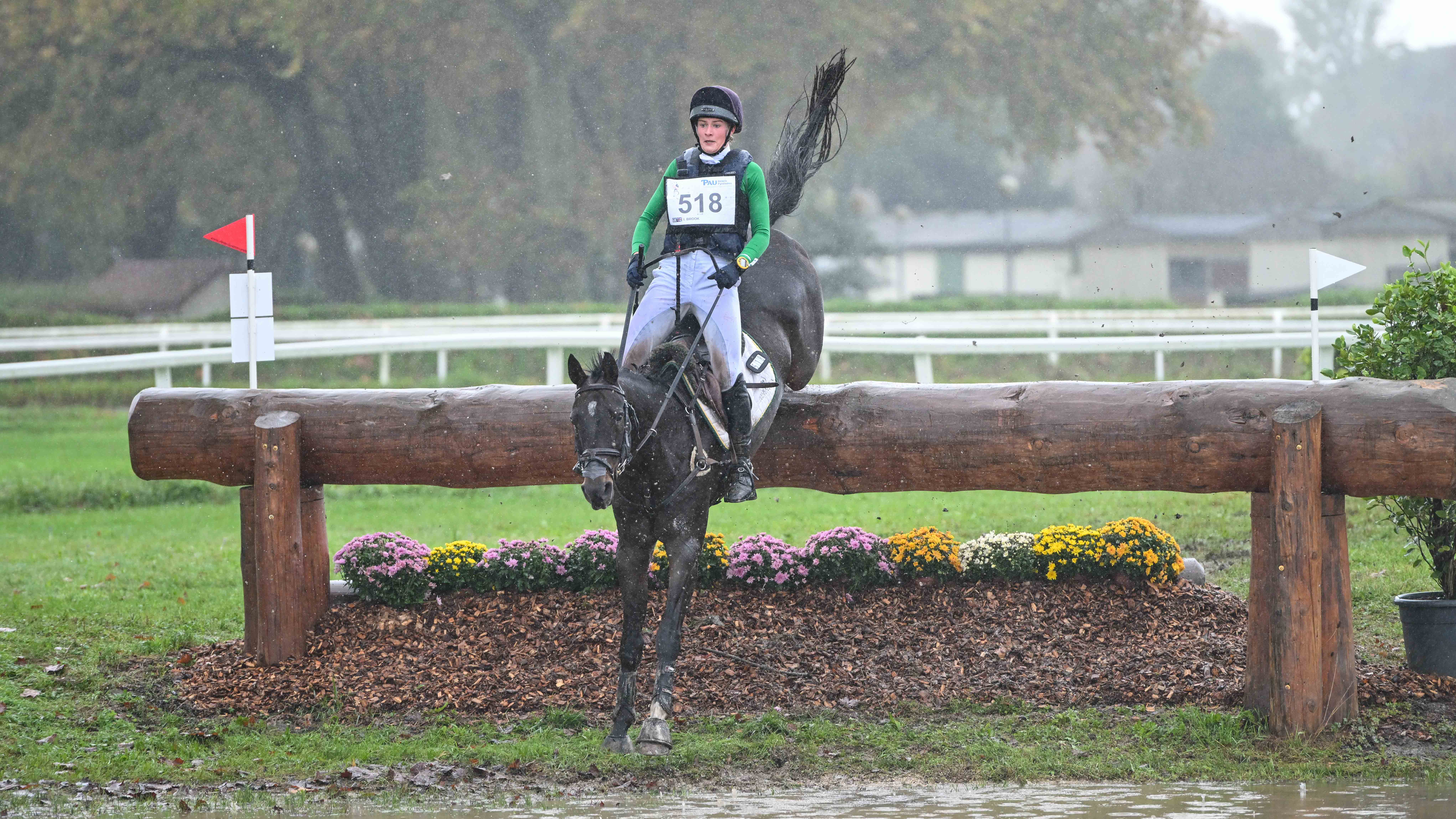 Imo Brook and San Solo at Pau Horse Trials 2024.