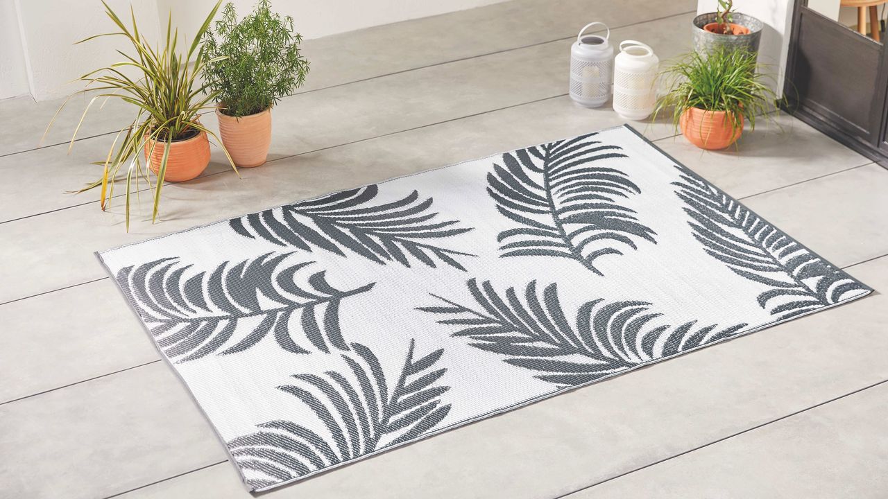 Aldi's new outdoor rugs are perfect for updating your decking this