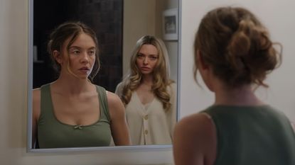 Sydney Sweeney as Millie and Amanda Seyfried as Nina in The Housemaid