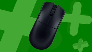 Razer Viper V3 Pro gaming mouse in black on a green background