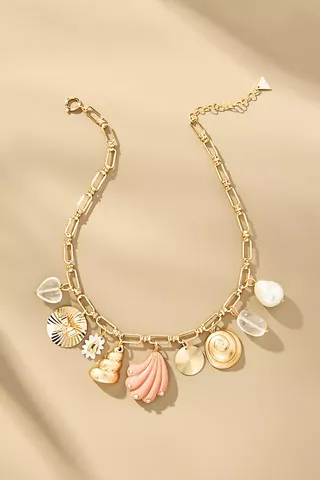 Assorted Shells Charm Necklace