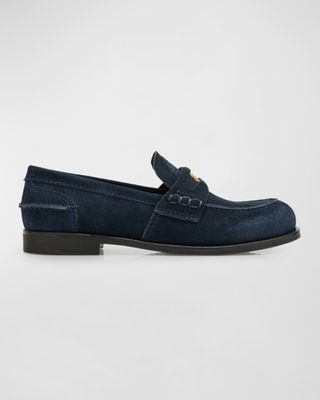 Suede Penny Loafers