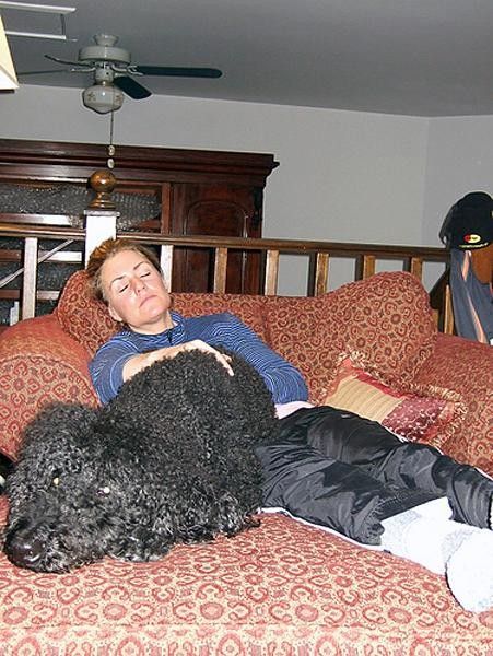 After training nap time!