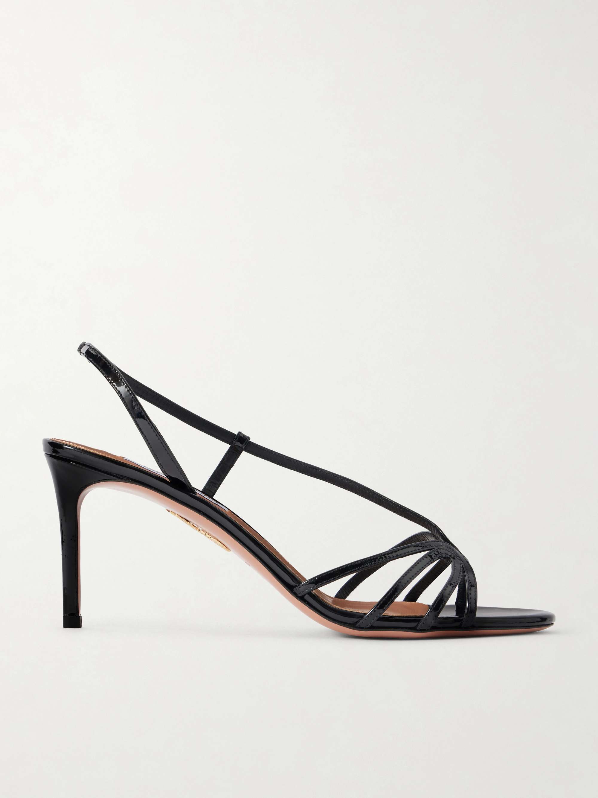Talk to Me 75 Patent-Leather Slingback Sandals