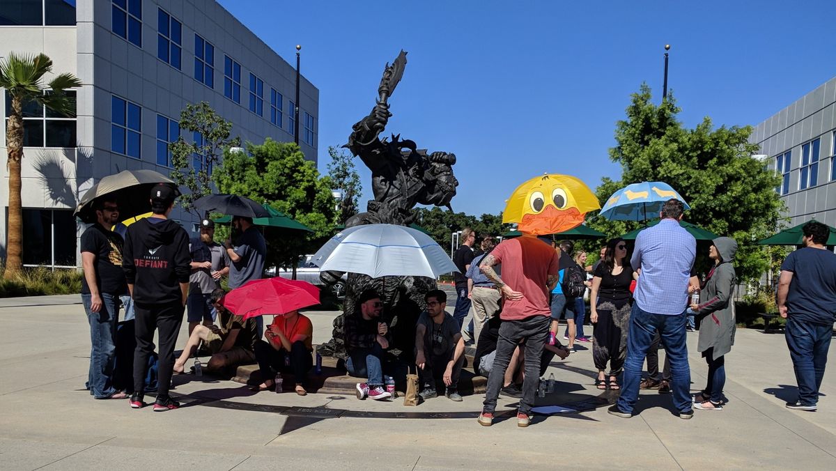Blizzard employees staged a walkout over Hearthstone Grandmaster's suspension