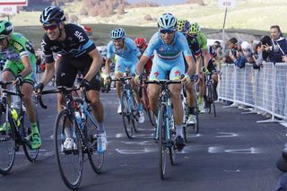 Mikel Landa and Nibali on stage six of the 2016 Giro d'Italia