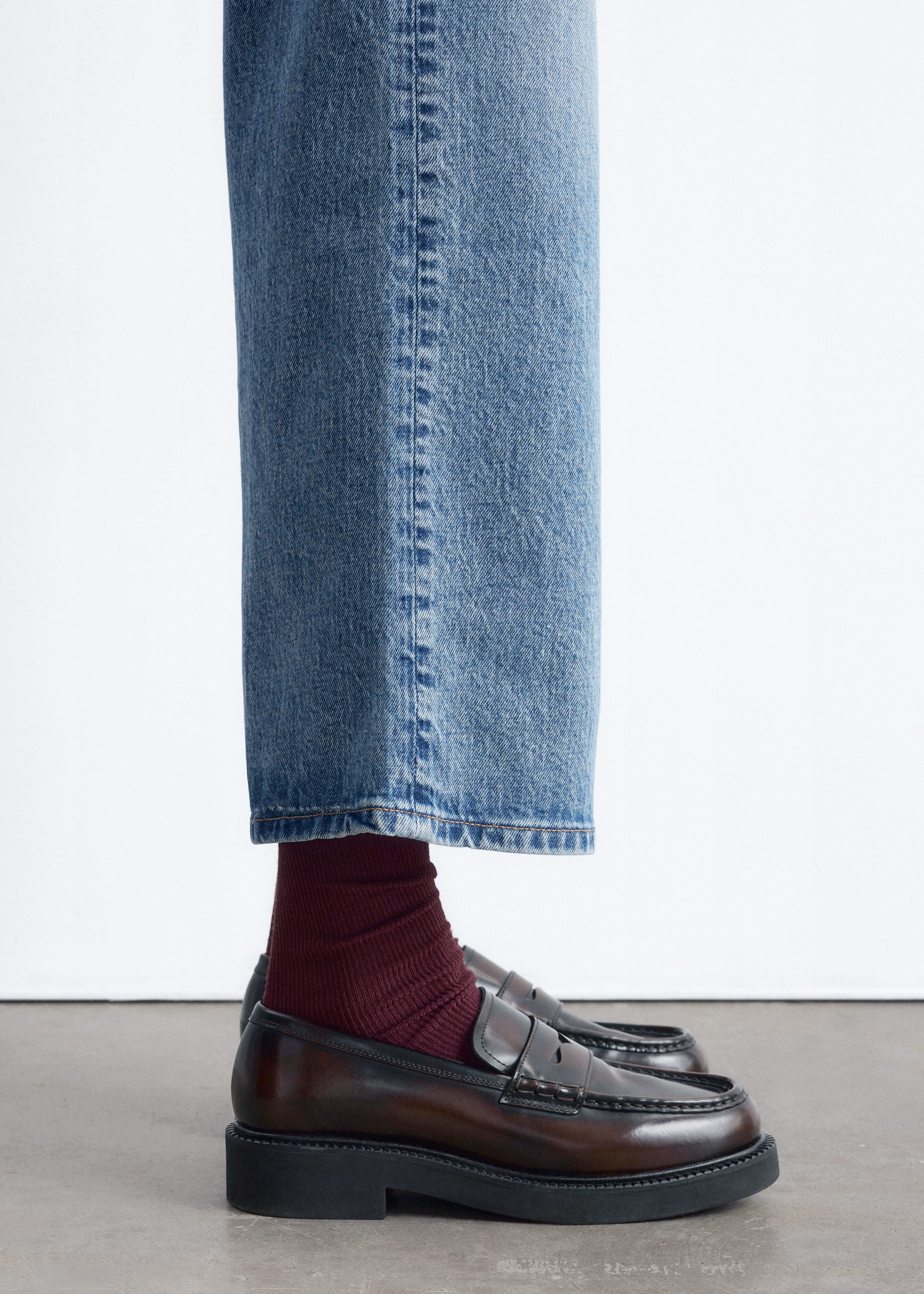 Chunky Leather Loafers