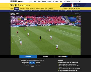 The England versus Wales match was the busiest ever moment for BBC Online, with millions watching or reading whilst it was underway