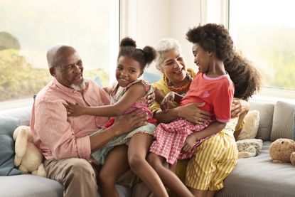 Grandparents with grandkids