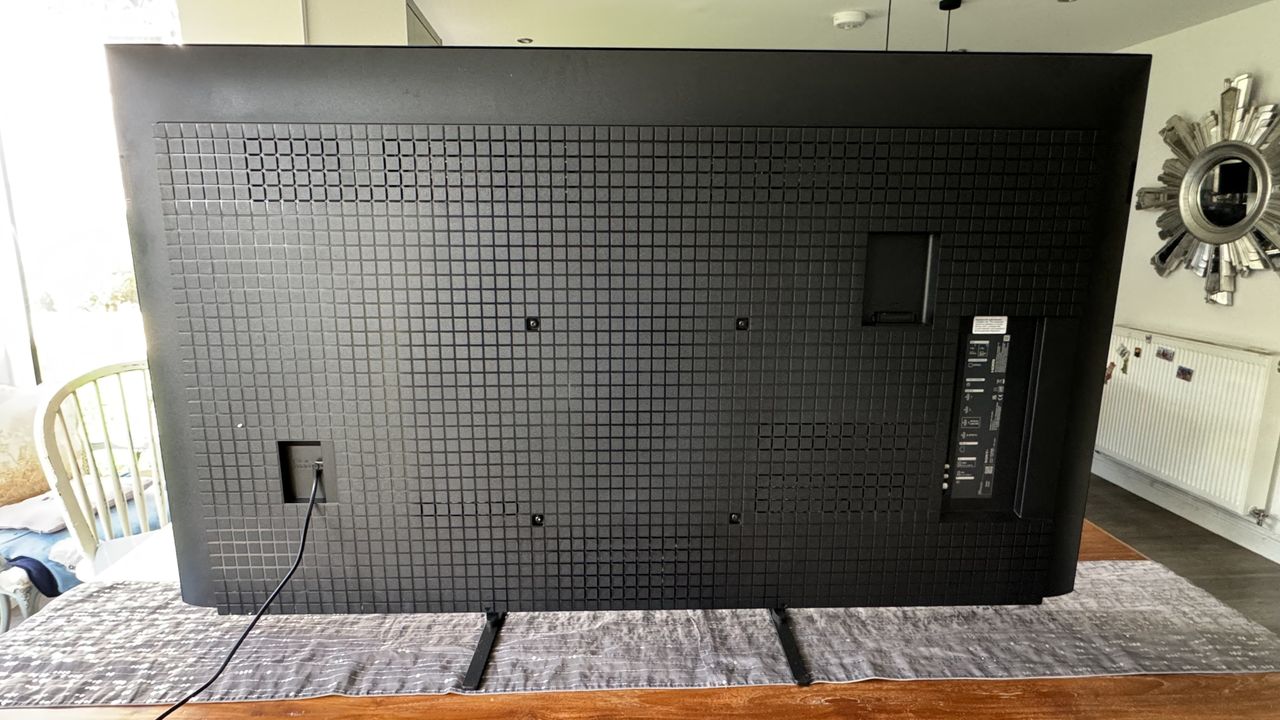 The rear of the Sony 65 Bravia 5 TV