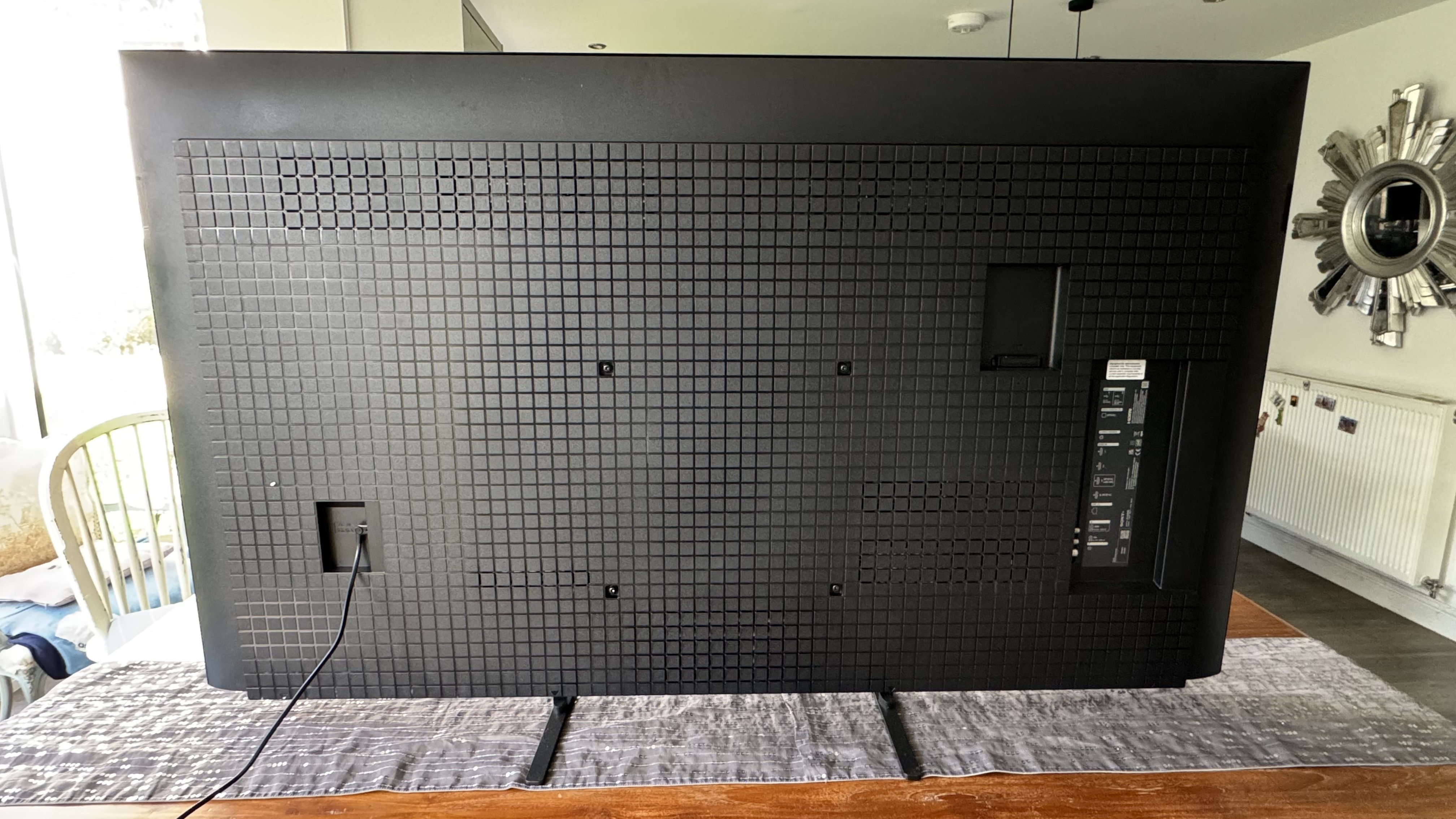 The rear of the Sony 65 Bravia 5 TV