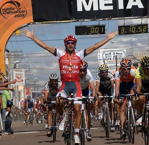 Javier Benitez (Contentpolis-Ampo) wins stage one in Cuauthemoc.