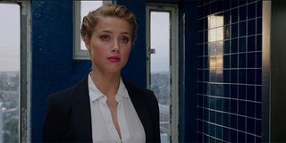 Amber Heard in a suit