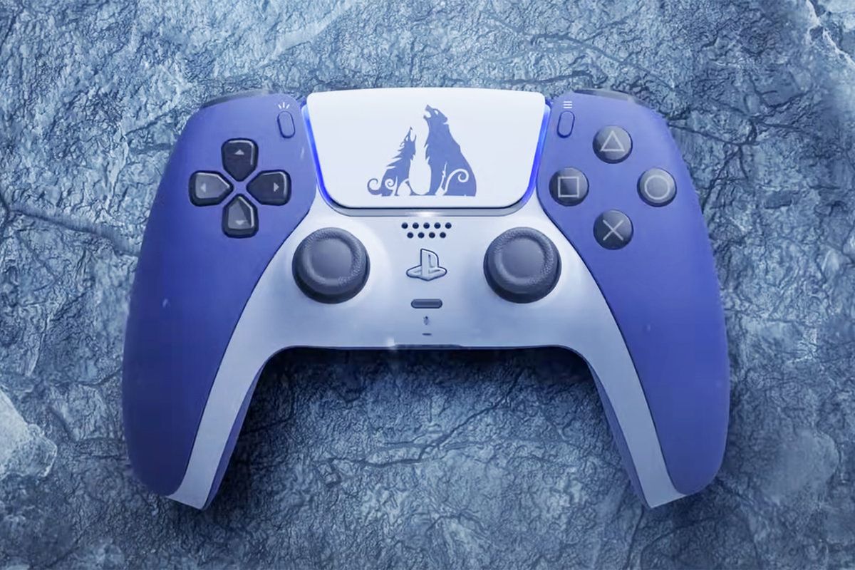 God of War Ragnarok Electric Black PS5 Controller Skin