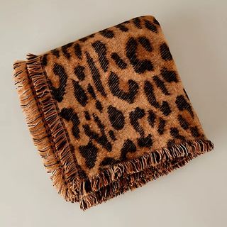 Anthropologie Leopard Print Scarf