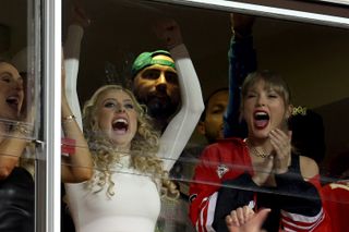 Taylor Swift at the Chiefs vs. Broncos game on October 12