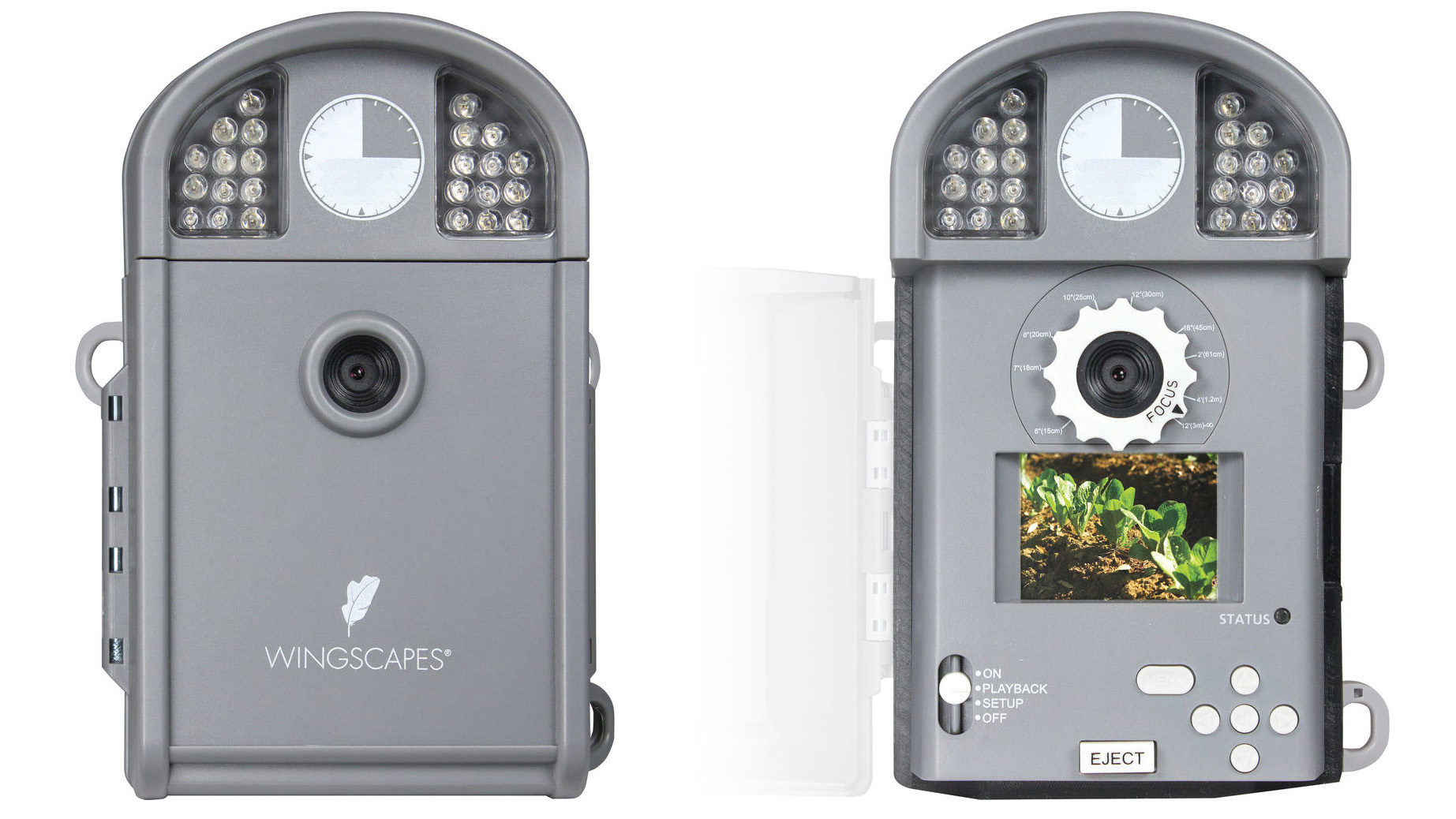 Product shot of the Moultrie Wingscapes TimelapseCam Pro, one of the best timelapse cameras