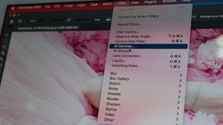 A photo of Photoshop 2026 AI Denoise