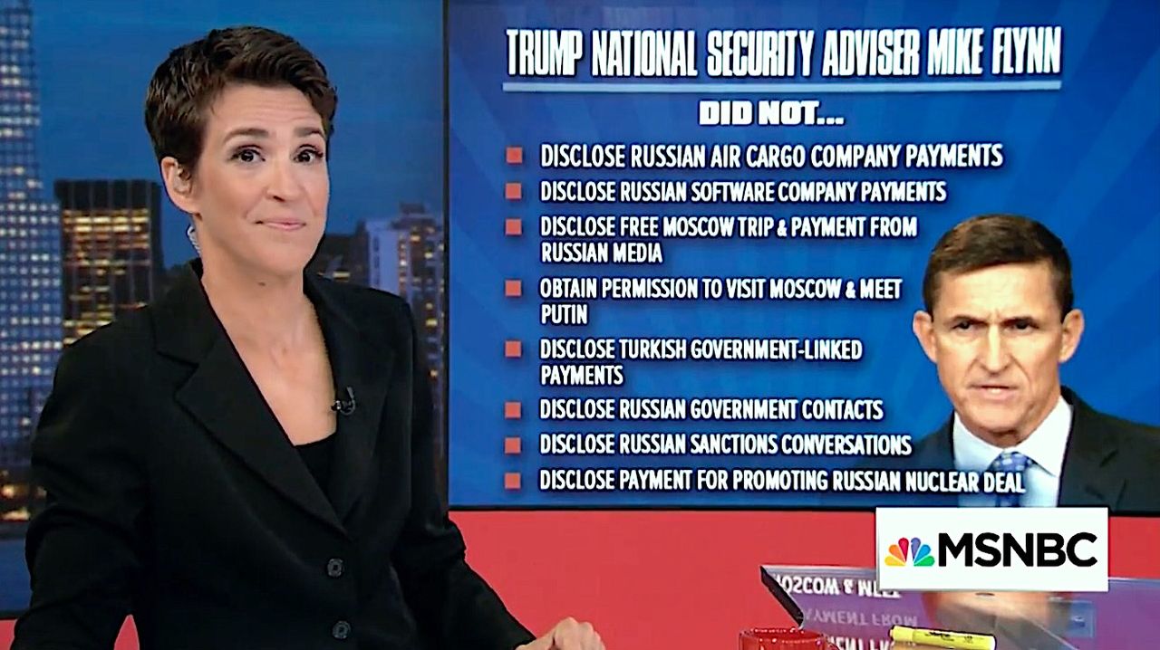 Rachel Maddow connects the Flynn dots