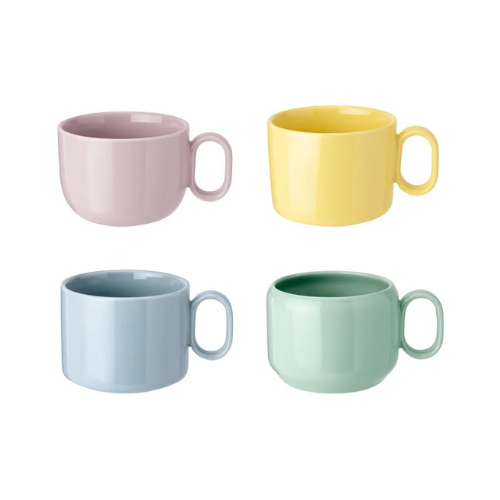 RIG-TIG, Mix'n'match Mug 29 Cl 4-Pack, Blue-Yellow-Pink-Green