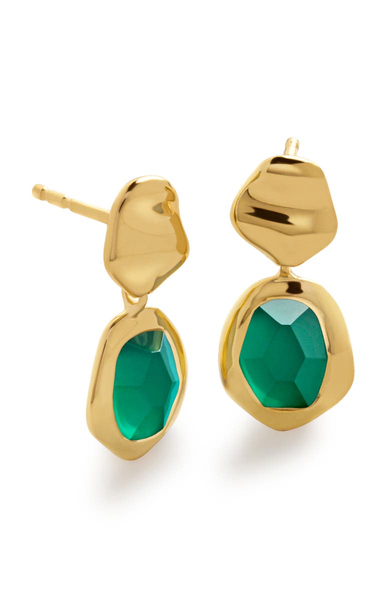 Odyssey Green Onyx Drop Earrings