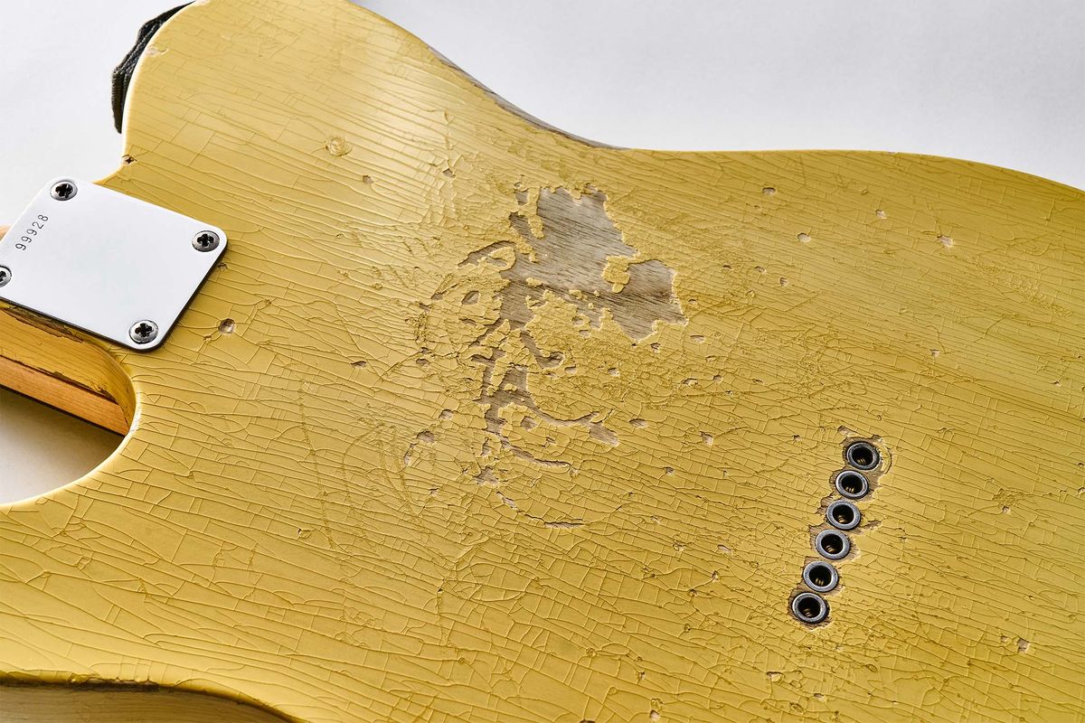 Gary Moore's 1963 Fender Telecaster &ndash; a battle-scarred instrument from the late blues-rock icon's collection which was recently auctioned by Bonham's.
