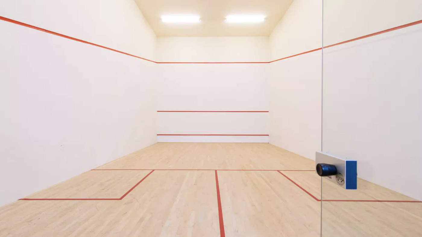 Squash court at private home