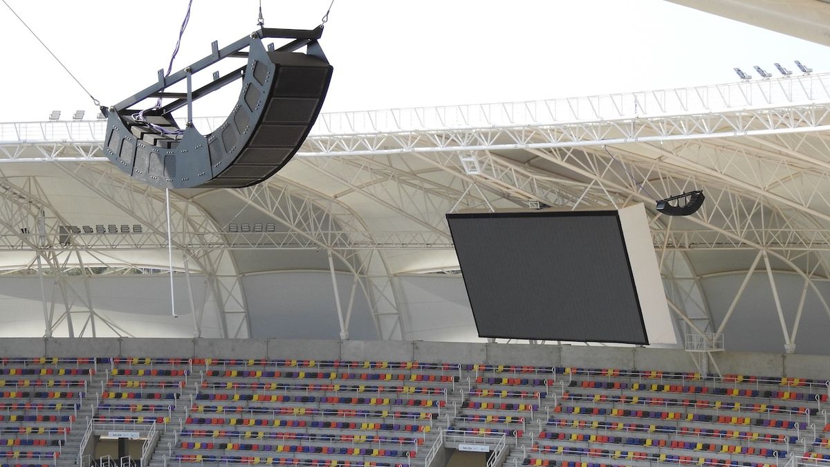 Dante audio at Estadio Unico Madre de Ciudades