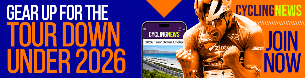 Banner GIF advertising Cyclingnews' Tour Down Under 2026 content
